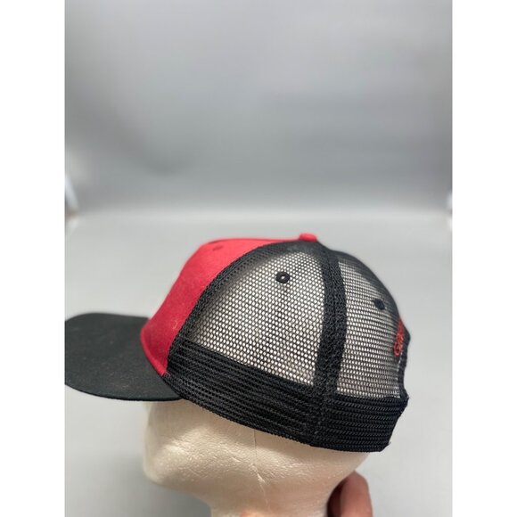 cedar fair adjustable baseball cap hat mess net black red bear star READ - Picture 2 of 9